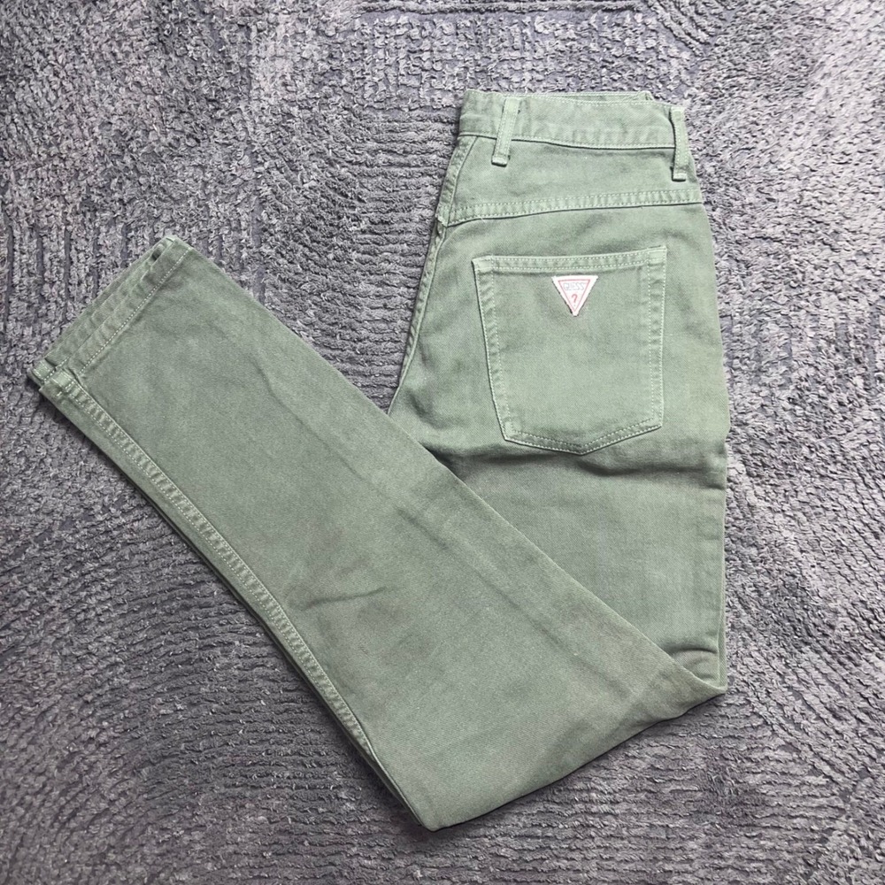 Guess‎ by Georges Marciano Women's 24x29 Olive Green Jeans Straight Leg